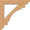 Ekena Millwork Merced Slat Smooth Bracket w/ Offset Brace, Western Red Cedar, 7 1/2"W x 40"D x 40"H BKT0806X40X40MRC06SWR - alternate 3